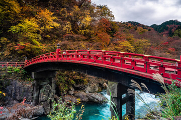 栃木県　日光　秋の神橋