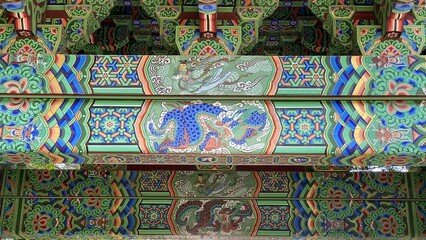 Unjusa, known as the temple of residing clouds or the temple of one thousand stone Buddhas and one thousand stone pagodas in South Korea, in the summer of 2022. 