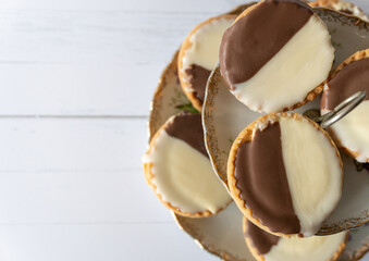 Closeup of Neenish Tarts