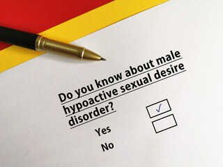 Questionnaire about mental health