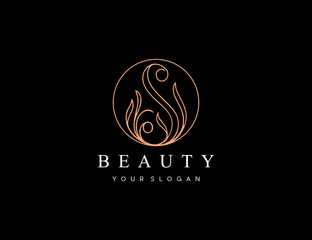 Luxury letter S logo design template