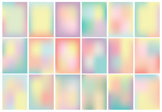 Set of pastel colors background, In A4 size for design work cover book presentation. brochure layout and flyers poster template