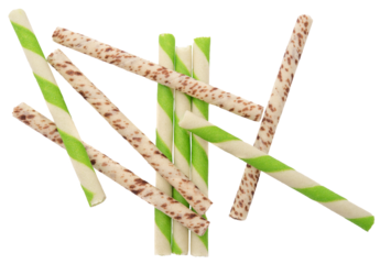 Chocolate round stick isolated
