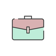 work bag icon vector illustration logo template for many purpose. Isolated on white background.