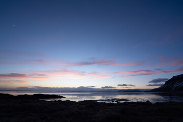 sunset in the mountains