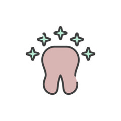 tooth icon vector illustration logo template for many purpose. Isolated on white background.