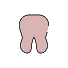 tooth icon vector illustration logo template for many purpose. Isolated on white background.