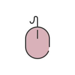 mouse icon vector illustration logo template for many purpose. Isolated on white background.