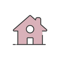 house icon vector illustration logo template for many purpose. Isolated on white background.