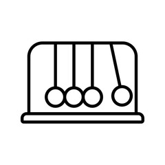 Newton cradle icon. sign for mobile concept and web design. vector illustration