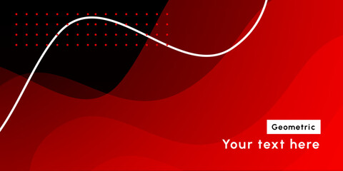 Abstract colorful red curve background	