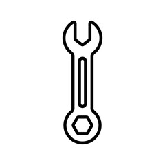 Spanner icon. sign for mobile concept and web design. vector illustration