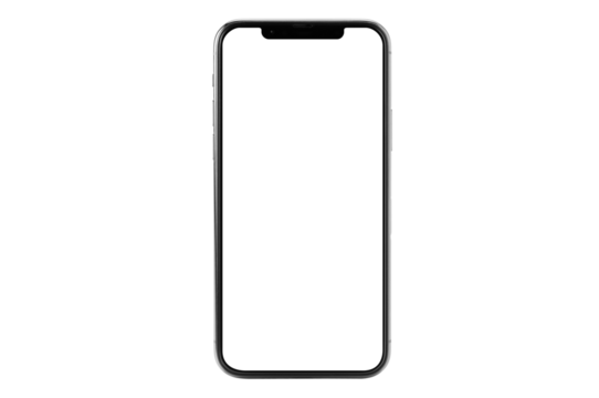 スマートフォンのモックアップ（透過画面／透過背景）｜合成用png素材