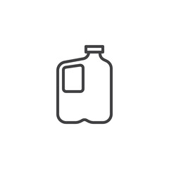 Milk jug line icon