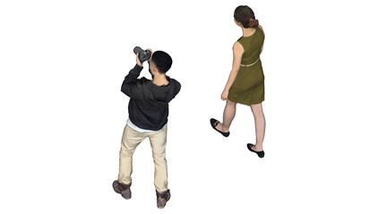3D High Poly Humans - SET2 Color - Isometric View 4