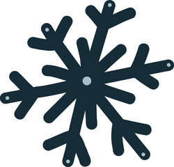 Warm and Joyful Christmas Snowflake Illustration