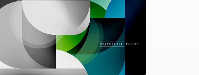 Geometrical minimal wallpaper. Geometric shapes. Vector illustration for wallpaper banner background or landing page