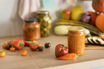 vegetables on the table