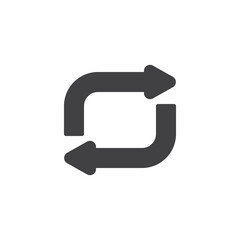 Repeat button vector icon