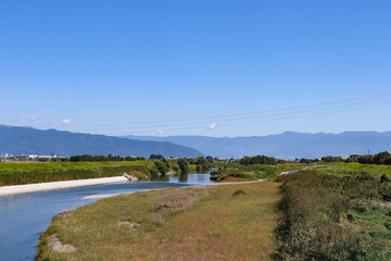 笛吹川（山梨県市川三郷町）