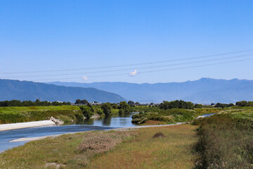 笛吹川（山梨県市川三郷町）