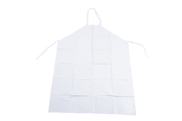 White long apron. Isolated on a transparent background