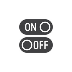 on off button vector icon
