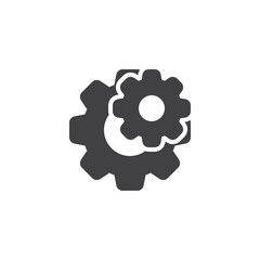 Setting gears vector icon