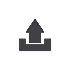 Upload arrow vector icon