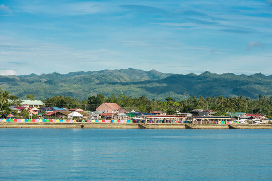 Afternoon scene at the shoreline of Bato, Leyte, Philippines.