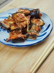 한국음식 매운 가지무침, 반찬