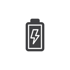 Battery charge vector icon