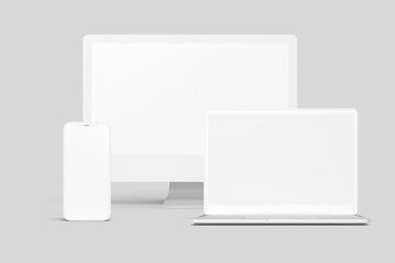 Multi device blank mockup