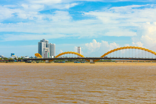 Dragon Bridge Located At Da Nang City.Vietnam