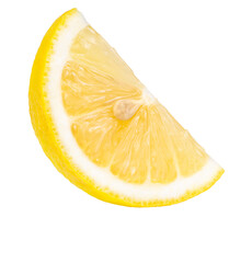 Yellow Lemon and slice on white background, Lemon Fruit with leaf on a white background PNG File.