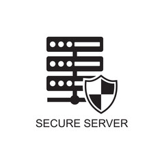 secure server icon , database icon