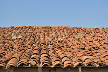 An old tile roof