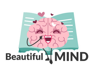 Fototapeta premium Beautiful mind, educated and developed brains