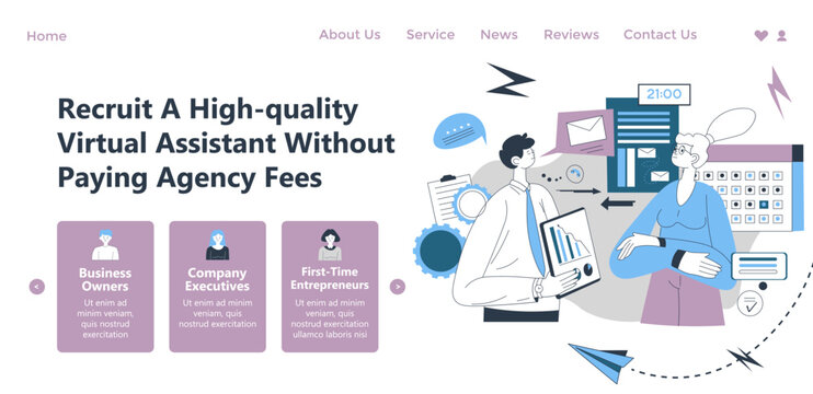 Recruit virtual assistant without paying fees
