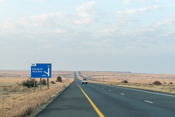 Road N1 south of Bloemfontein