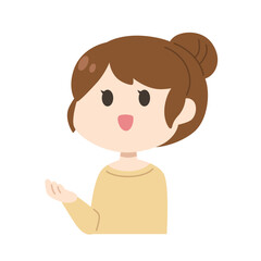 女性　イラスト