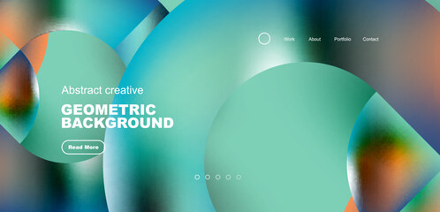 Shiny circles and round elements geometric background. Vector illustration for wallpaper, banner, background, leaflet, catalog, cover, flyer