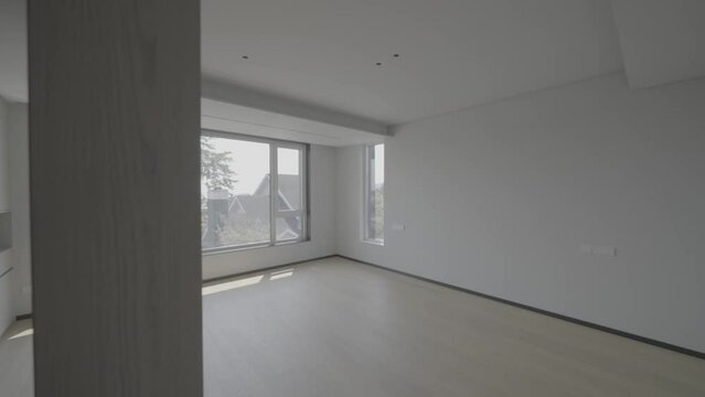 interior of empty room of luxury villa