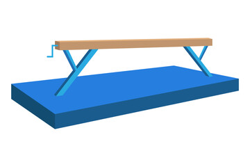 Competition landing mat vector illustration.