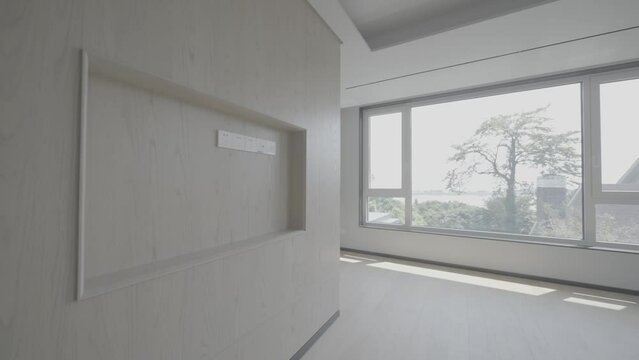 interior of empty room of luxury villa