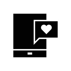 Dating app vector icon symbol design