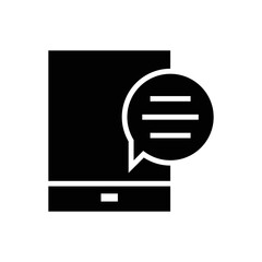 Text message vector icon symbol design