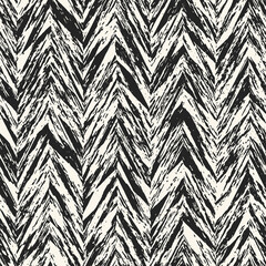 Monochrome Marbled Textured Herringbone Pattern