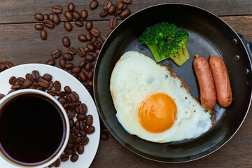 コーヒーと朝食