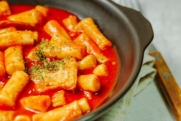 Korean Stir-fried Rice Cake, 'Tteokbokki'